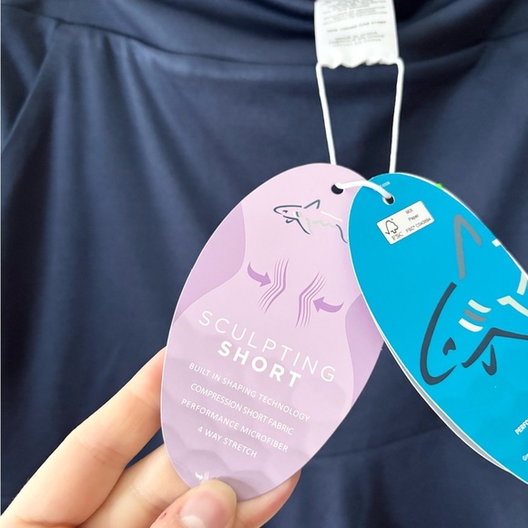 Greg Norman Crossover Flounce Pullon Skort navy size XS new - Picture 5 of 7